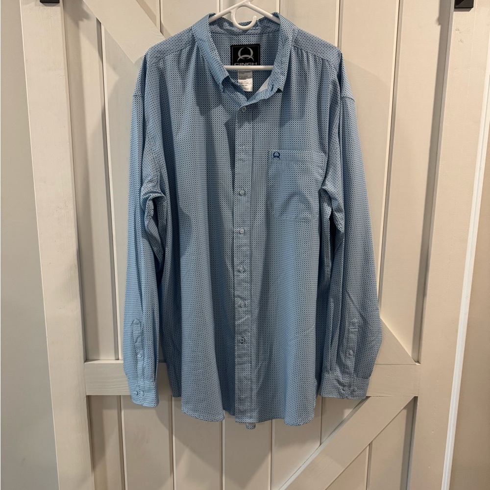 “Cinch Men’s Stretch Button-Down Shirt - XXL | Comfort & Style”